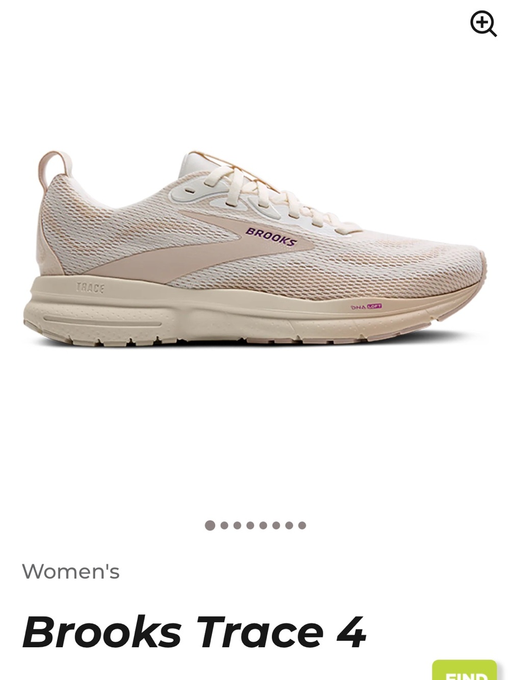 Brooks Trace 4 Women's Running Shoes - Cream